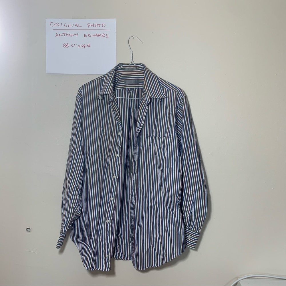 Geoffrey Beene Vintage Colored Striped Shirt